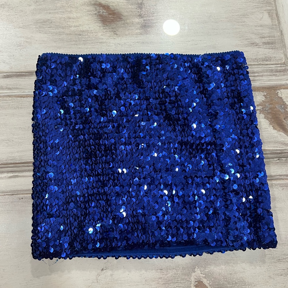 Royal Blue Sequins Tube Top or Skirt!